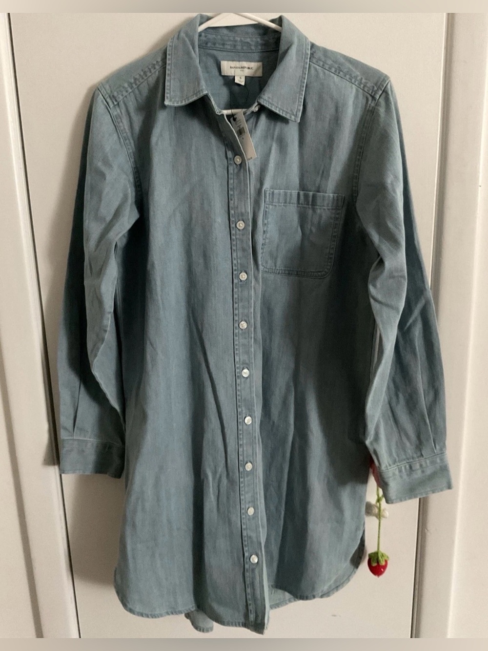 Banana Republic Button Front Shirt Dress S